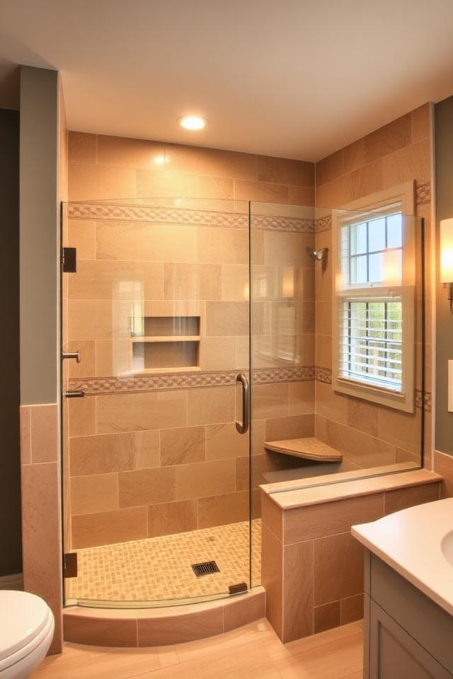 Bathroom remodel with tile shower — Stilwell KS